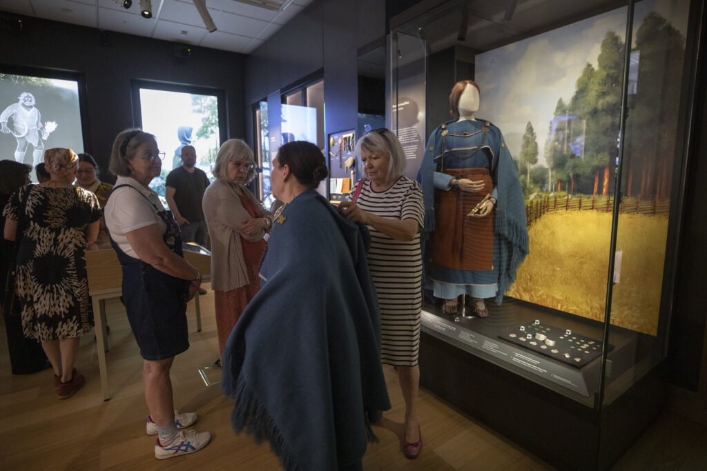 People in the exhibit