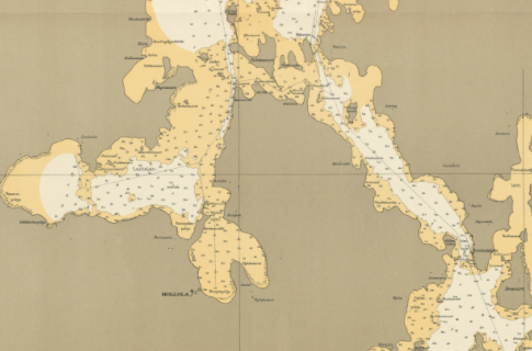 Päijänne-Vesijärvi kartta vuodelta 1926.