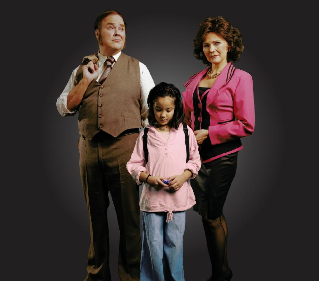 Main exhibit characters standing
